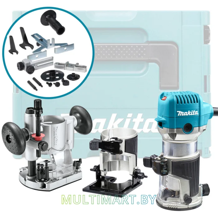 Кромочно-петельный фрезер Makita RT0702CX2J (кейс)